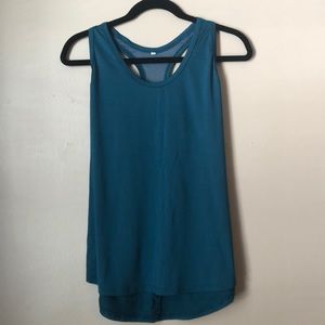 Brand unknown, Medium, Teal sports tank-top